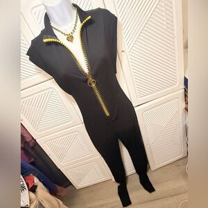 Black Zippered Jumpsuit